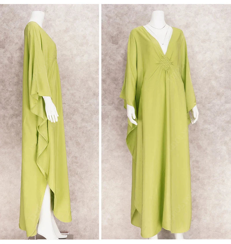 Boho Maxi Dress - Beach Dress, Kaftan Dress Blue Harmony in 15 colors