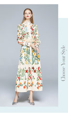 Vintage Dress, Boho Maxi Dress, Gown, Iovry Victoria Flower Garden