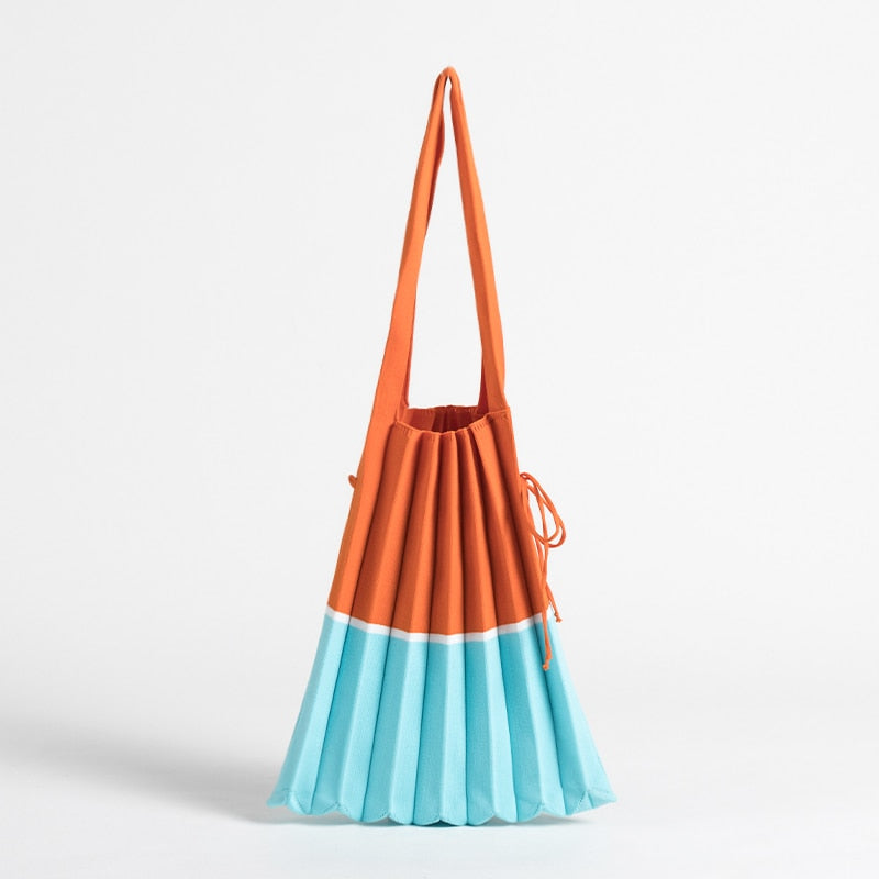 Boho Bag, Tote Bags,  Folded Knit Pleated Bags in 28 colors