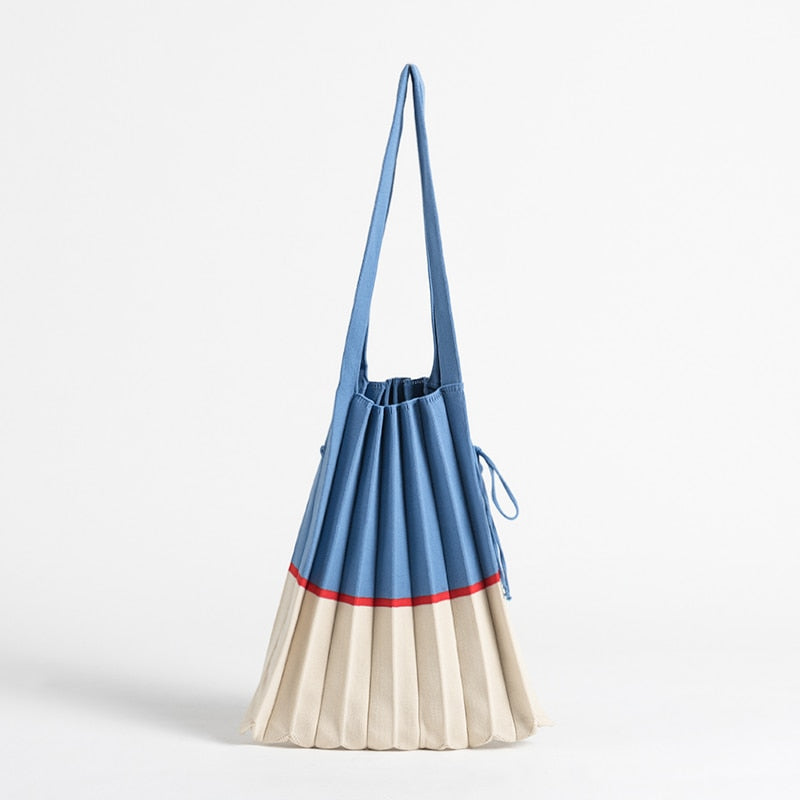 Boho Bag, Tote Bags,  Folded Knit Pleated Bags in 28 colors