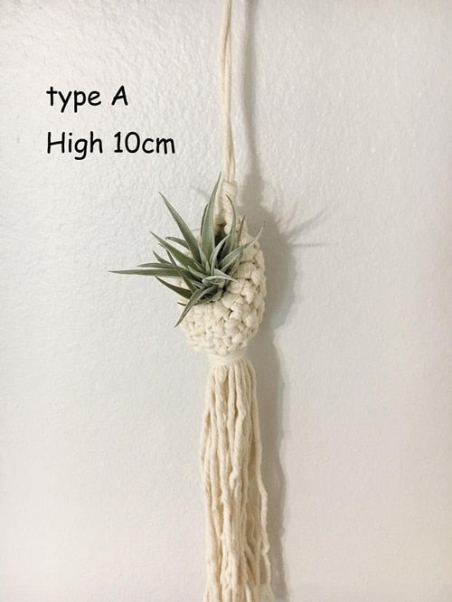 Macrame Rope Plant Wall Hanging - Boho Home Decor