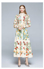 Vintage Dress, Boho Maxi Dress, Gown, Iovry Victoria Flower Garden