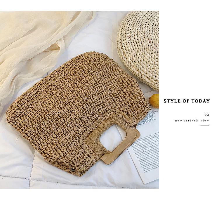 Boho Bag, Woven Straw Handbag, Love Sac