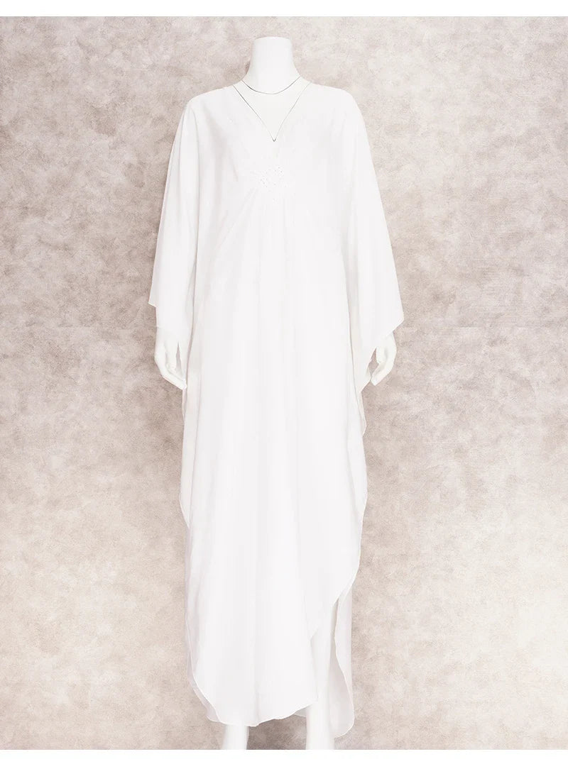 Boho Maxi Dress - Beach Dress, Kaftan Dress Blue Harmony in 15 colors