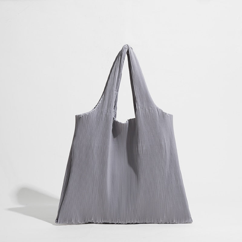 Boho Bag, Hobo Bags, Ruched Fabric Bag, Pleated Tote Shopping Handbag in Blue, Black, Green