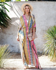 Boho Robe, Beach Cover up, Beach Robe, Pink Astid