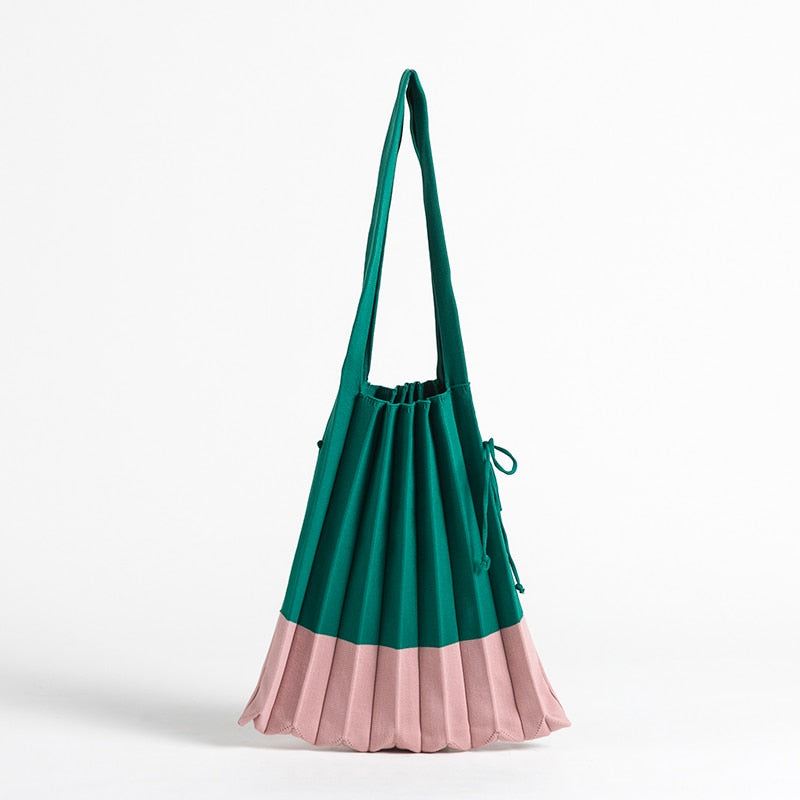 Boho Bag, Tote Bags,  Folded Knit Pleated Bags in 28 colors