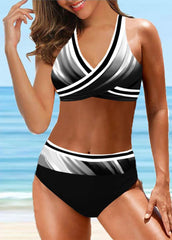 Gradient Printed Bikini Set