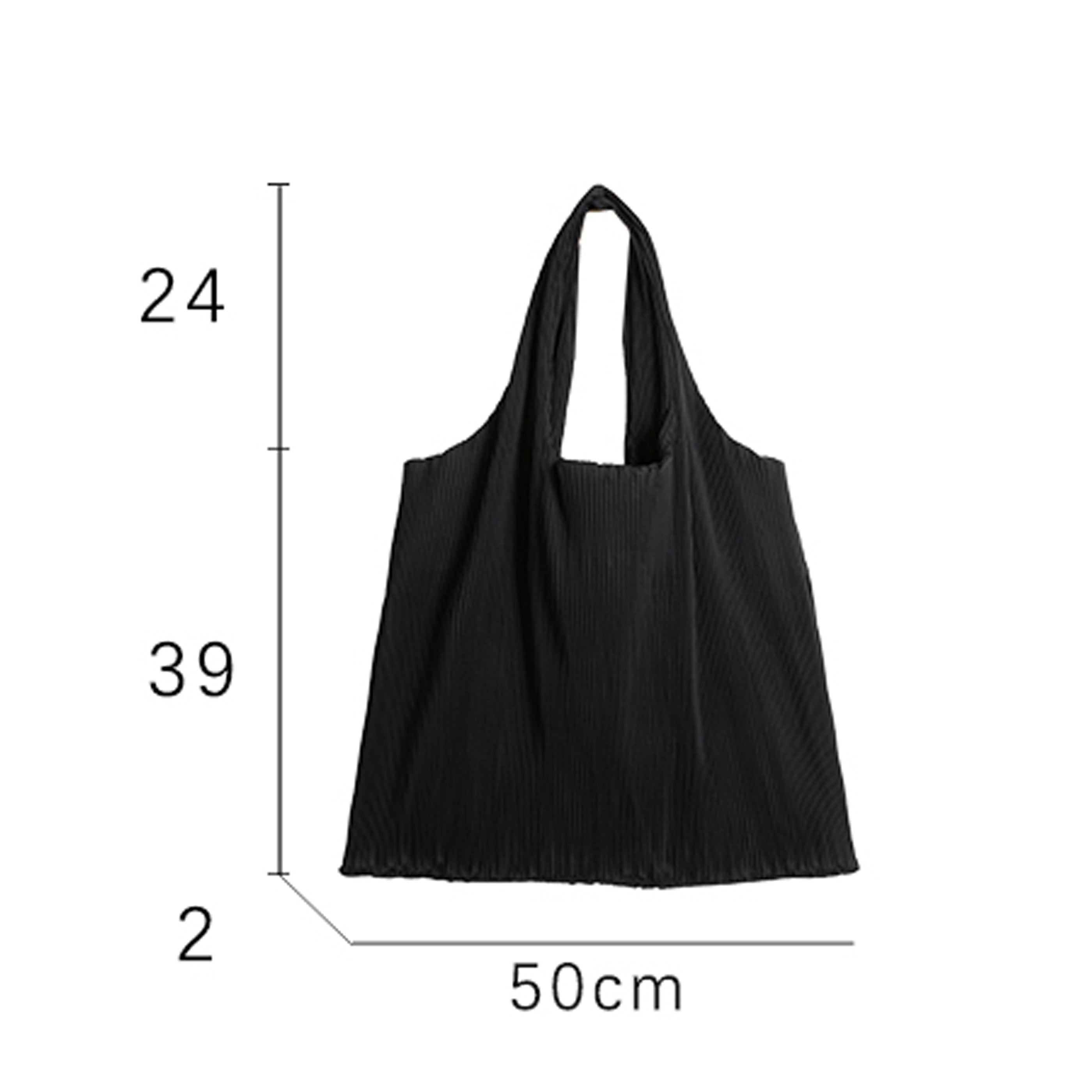 Boho Bag, Hobo Bags, Ruched Fabric Bag, Pleated Tote Shopping Handbag in Blue, Black, Green