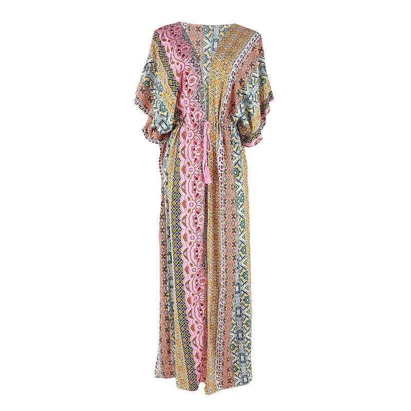 Boho Robe, Beach Cover up, Beach Robe, Pink Astid