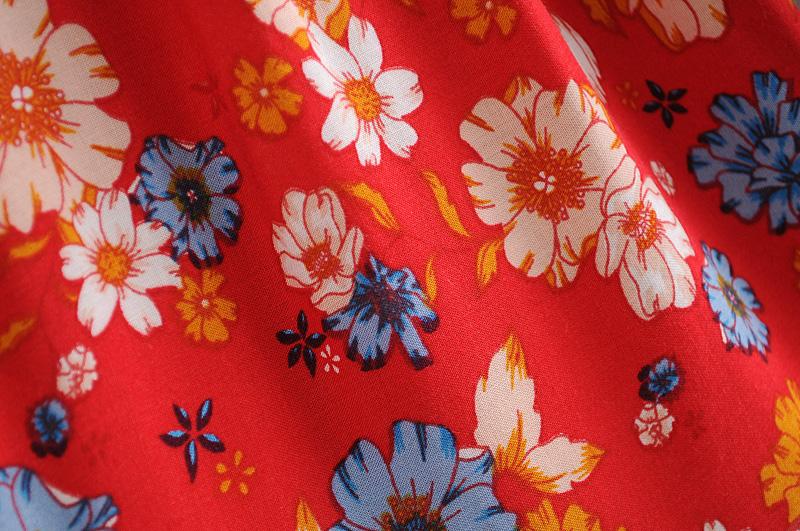 Gown Dress, Boho Maxi Dress, Loose Dress, Daisy Mind in Red