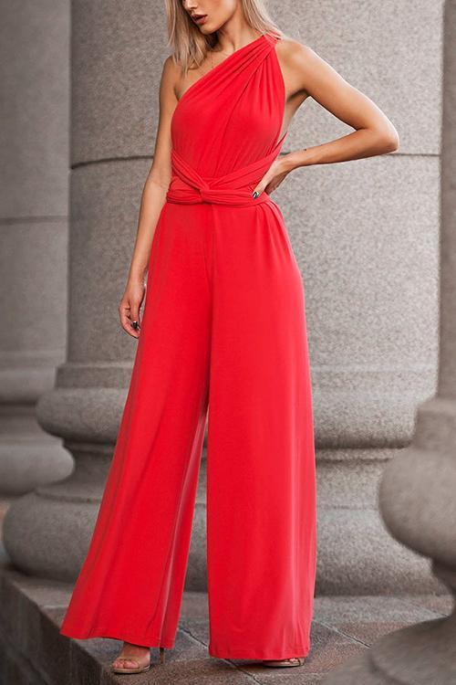 Cross Sleeveless Jumpsuit