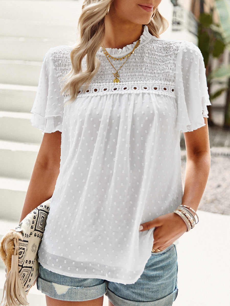 Women's T-Shirts Temperament Commuting Loose Short Sleeved T-Shirt
