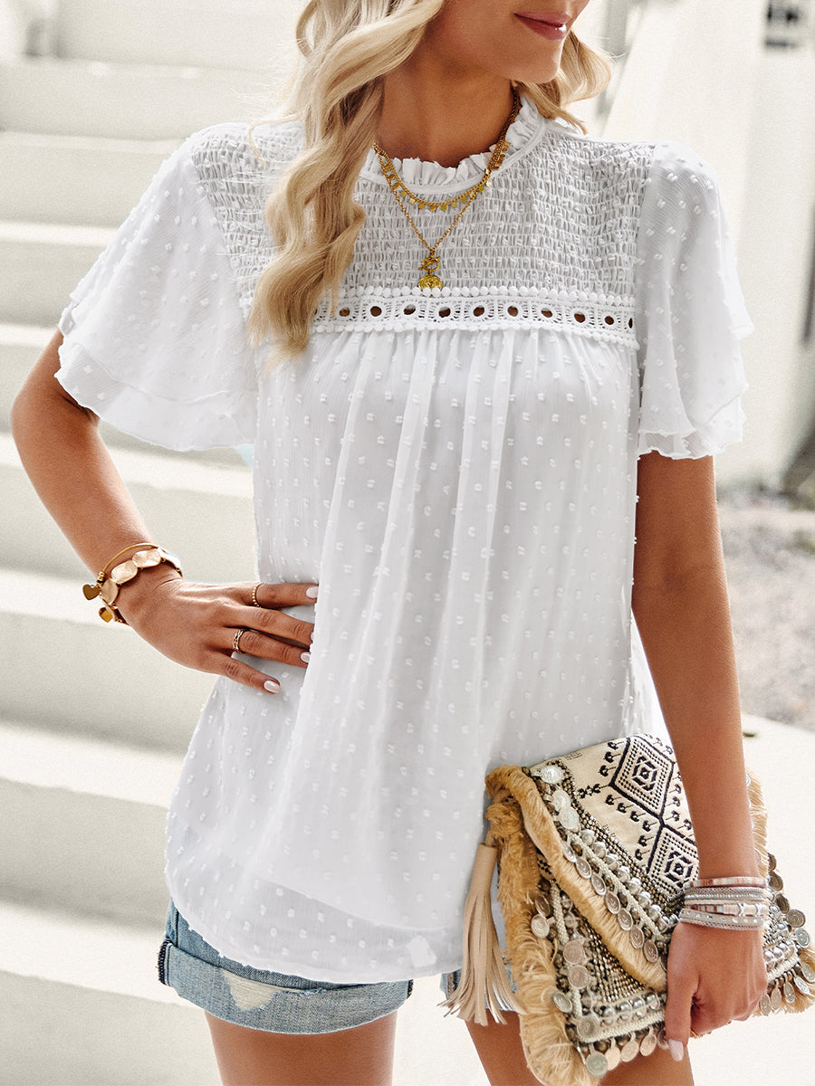 Women's T-Shirts Temperament Commuting Loose Short Sleeved T-Shirt