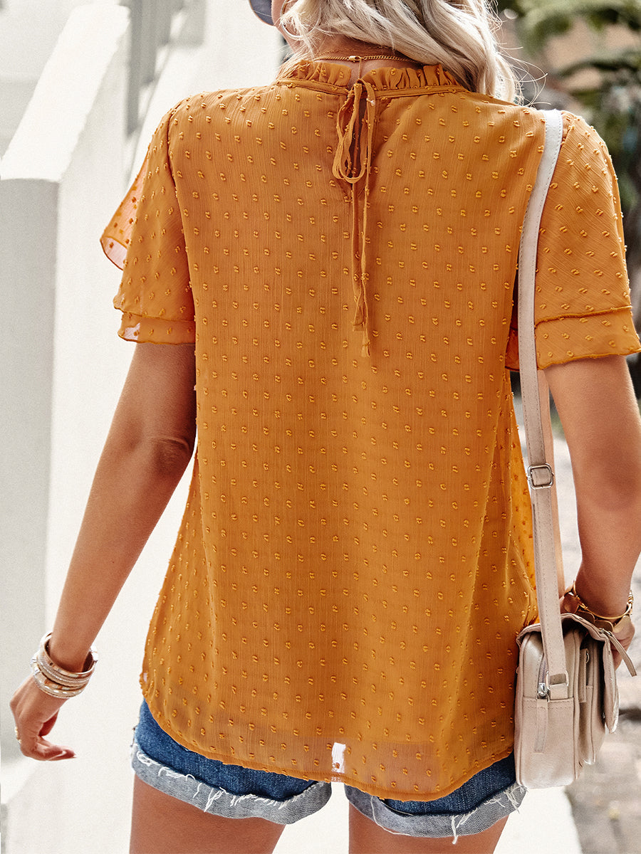 Women's T-Shirts Temperament Commuting Loose Short Sleeved T-Shirt