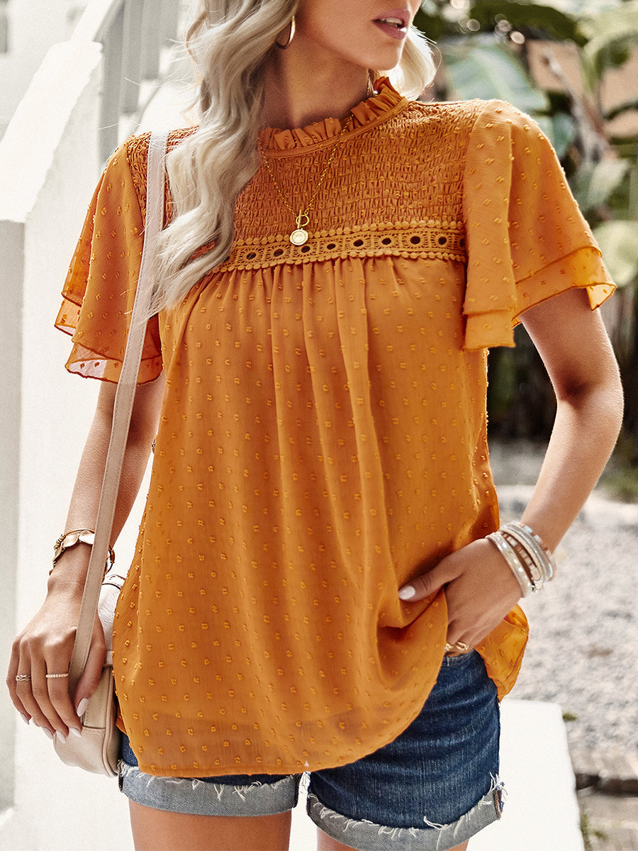 Women's T-Shirts Temperament Commuting Loose Short Sleeved T-Shirt