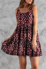 Printed Spaghetti Straps Dress