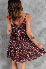 Printed Spaghetti Straps Dress