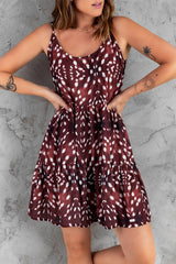 Printed Spaghetti Straps Dress