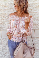 Off The Shoulder Floral Blouse