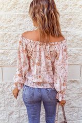 Off The Shoulder Floral Blouse