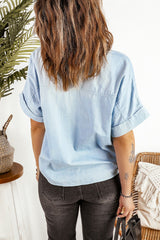 Denim Short Sleeve Shirt