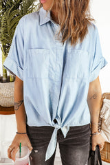 Denim Short Sleeve Shirt