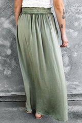 Smocked Waist Maxi Skirt