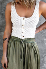 Smocked Waist Maxi Skirt