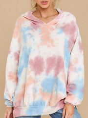 Loose Gradient Tie-dye Hoodie