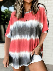 Casual Short Sleeve Round Neck T-Shirt