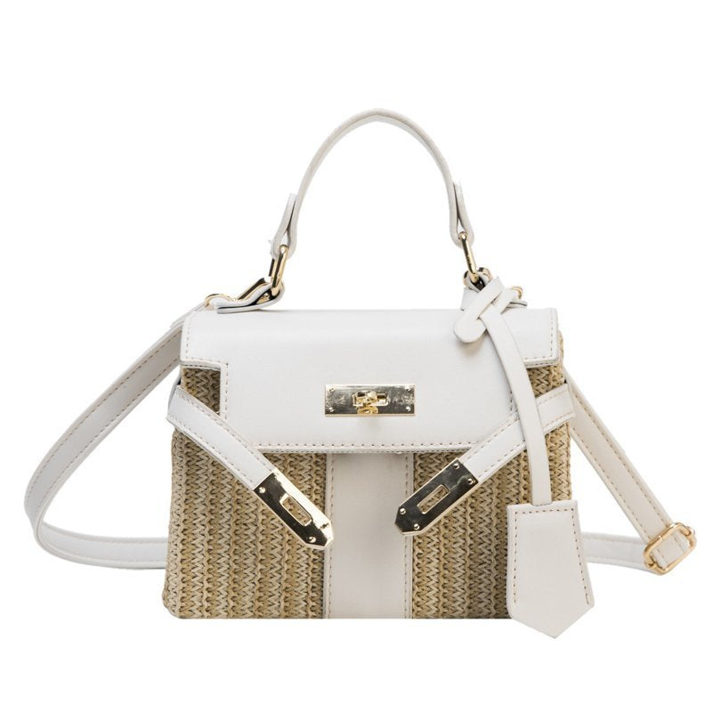 Women's Rattan Weave Beach Shoulder Fashion Handbags