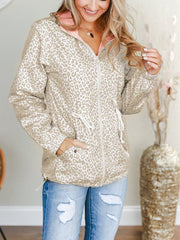 Fashion  Zipped Long Sleeve Pocket Sweater