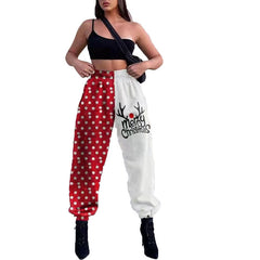 High Waist Color Blend Long Sweat Pants