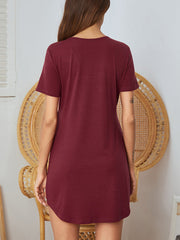 Women¡®s Dresses Casual Pleated V Neck Short Sleeve Mini Dress
