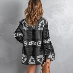 Open Front Long Sleeve Sweater Cardigan