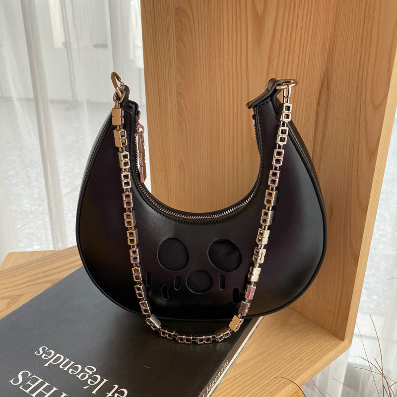 Design Chain Hollow-out Child Shoulder Women's Handbags