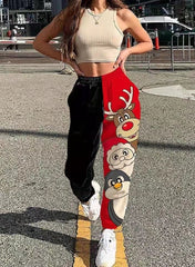 High Waist Color Blend Long Sweat Pants