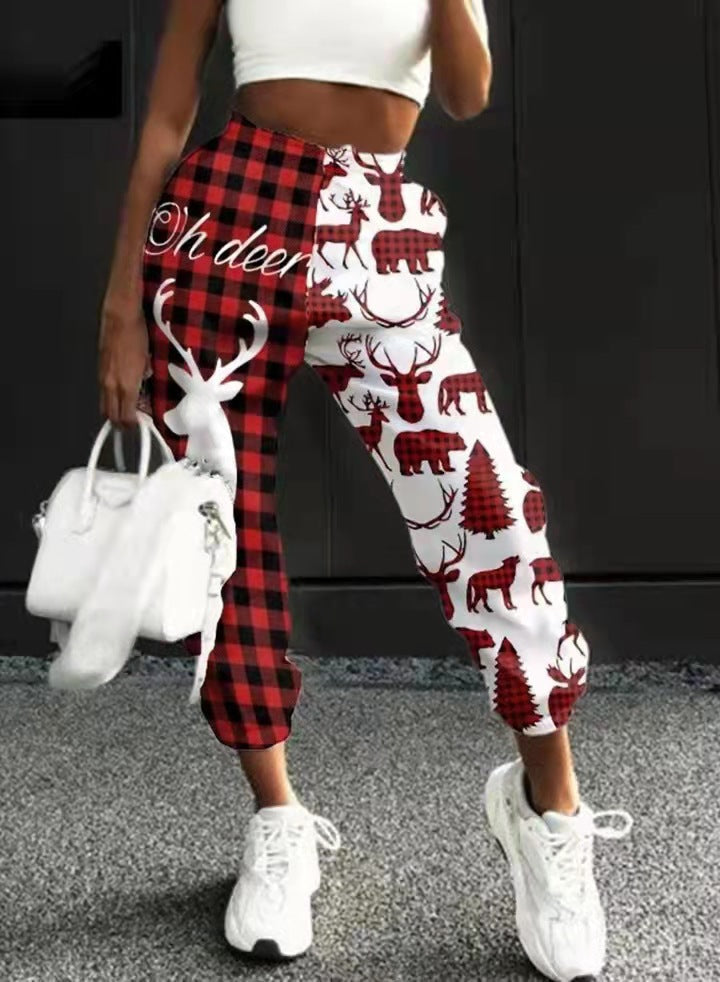 High Waist Color Blend Long Sweat Pants
