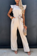 Impression Of You Ruffles Bleted Jumpsuits