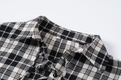 Draw String Closure Long Sleeve Blouse Top