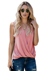 Sleeveless V Neck Tank Tops