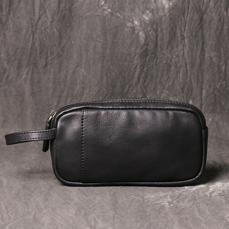 Retro Men's Leather Women's Layer Large Long Purse
