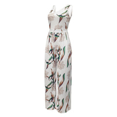 Sleeveless Strap High Waist Jumpsuit