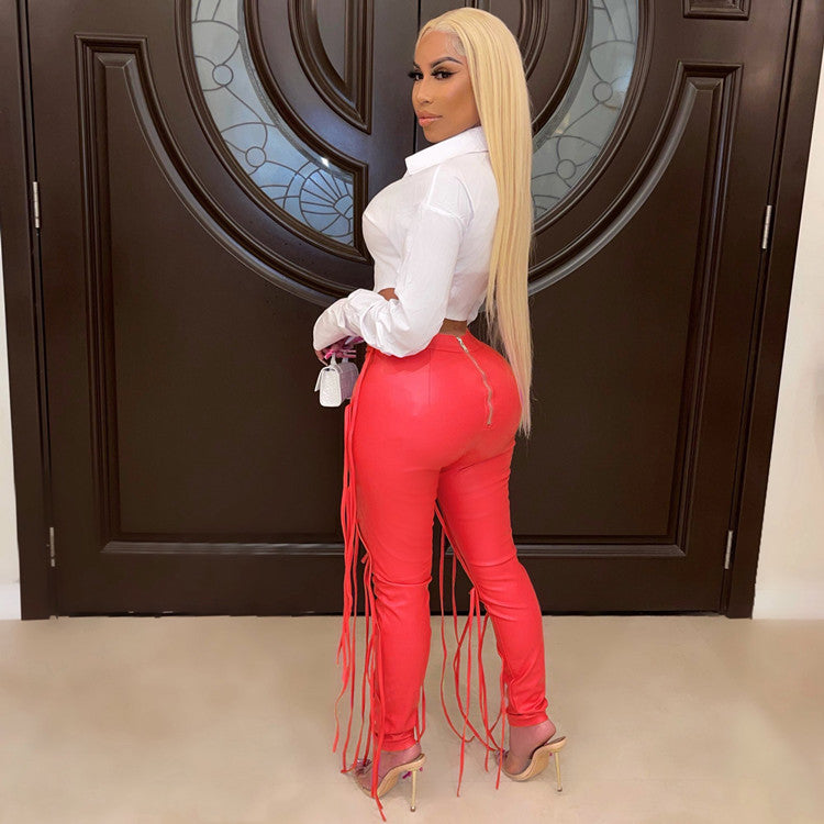 Women's String High Waist Pants