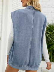 Women's Tank Tops Fashion Trend Denim Sleeveless Tank Top
