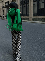 Luxury Cashmere Thick Warm Solid Scarf