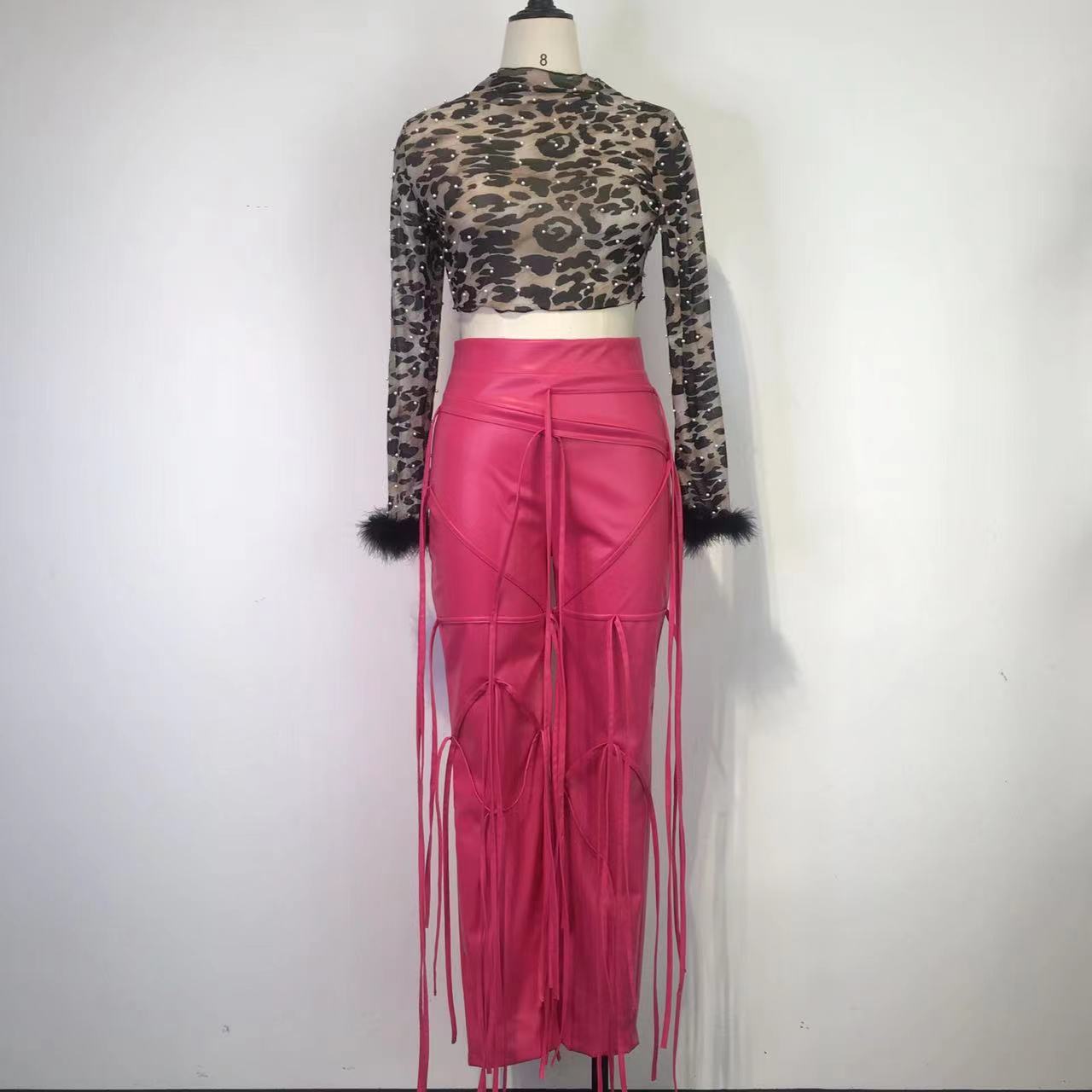 Women's String High Waist Pants