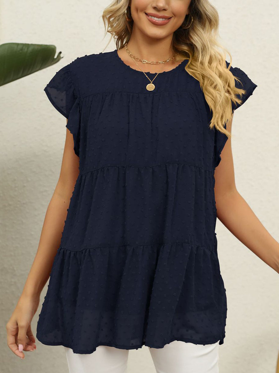 Women's T-Shirts Loose Casual Comfort Stitching Fashion Short Sleeve T-Shirt