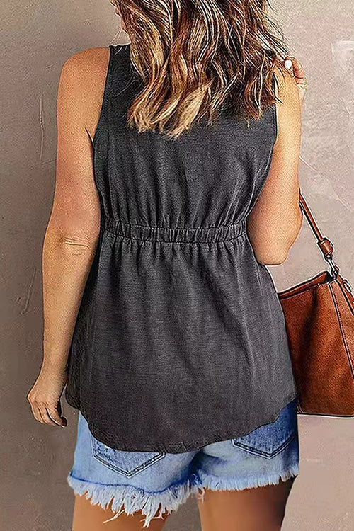Button V Nekc Tunic